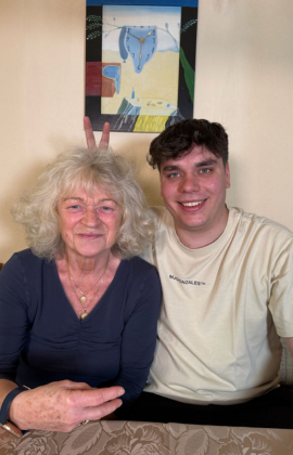 Julius und Oma Petra